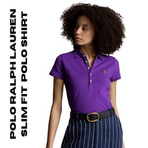Polo Ralph Lauren Slim Fit Stretch Polo - Purple